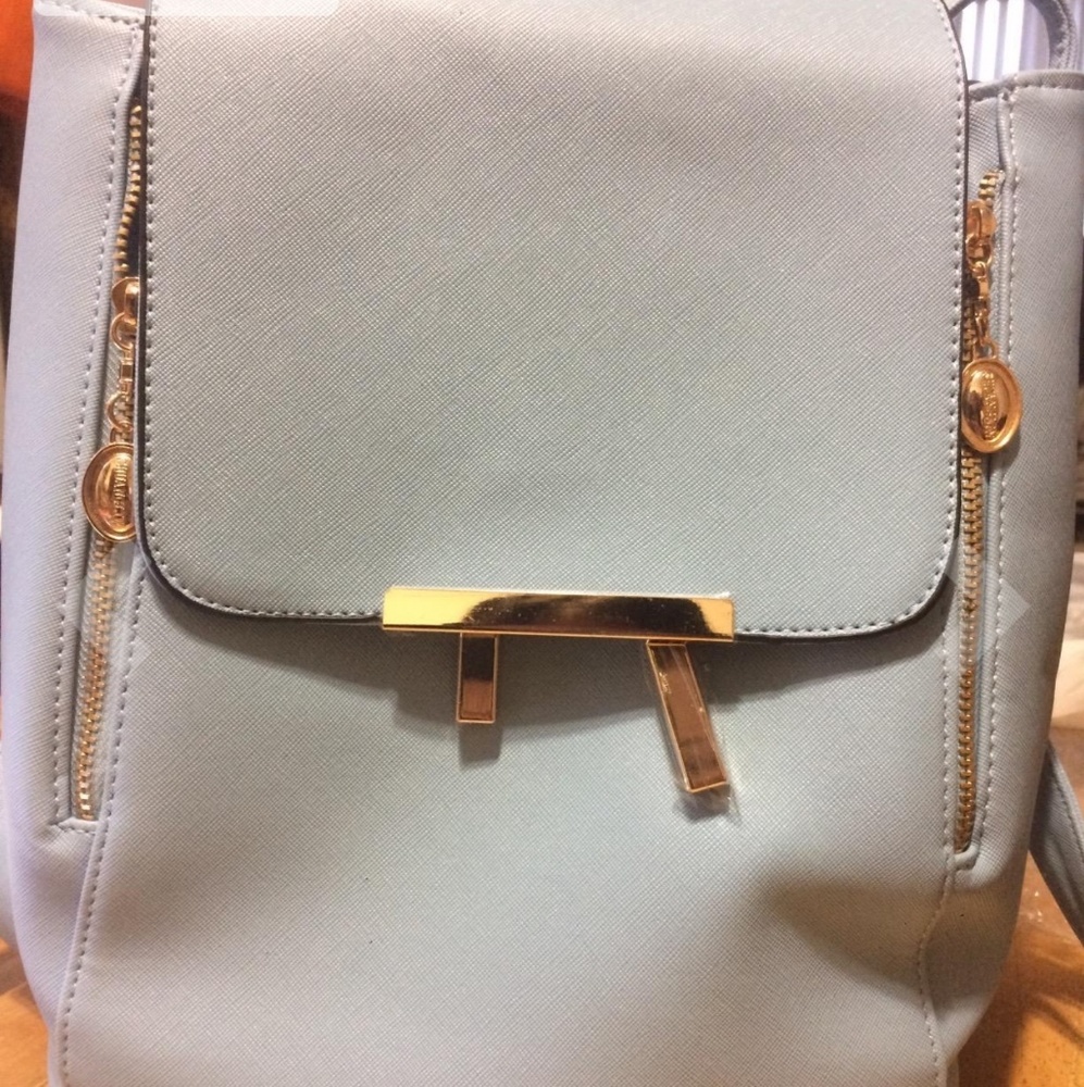 🆕 Mini PU Leather Backpack(Off White) - Picture 2 of 7